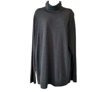 Brooks Brother’s Women’s Charcoal Gray Merino Wool Turtleneck Sweater- XXL